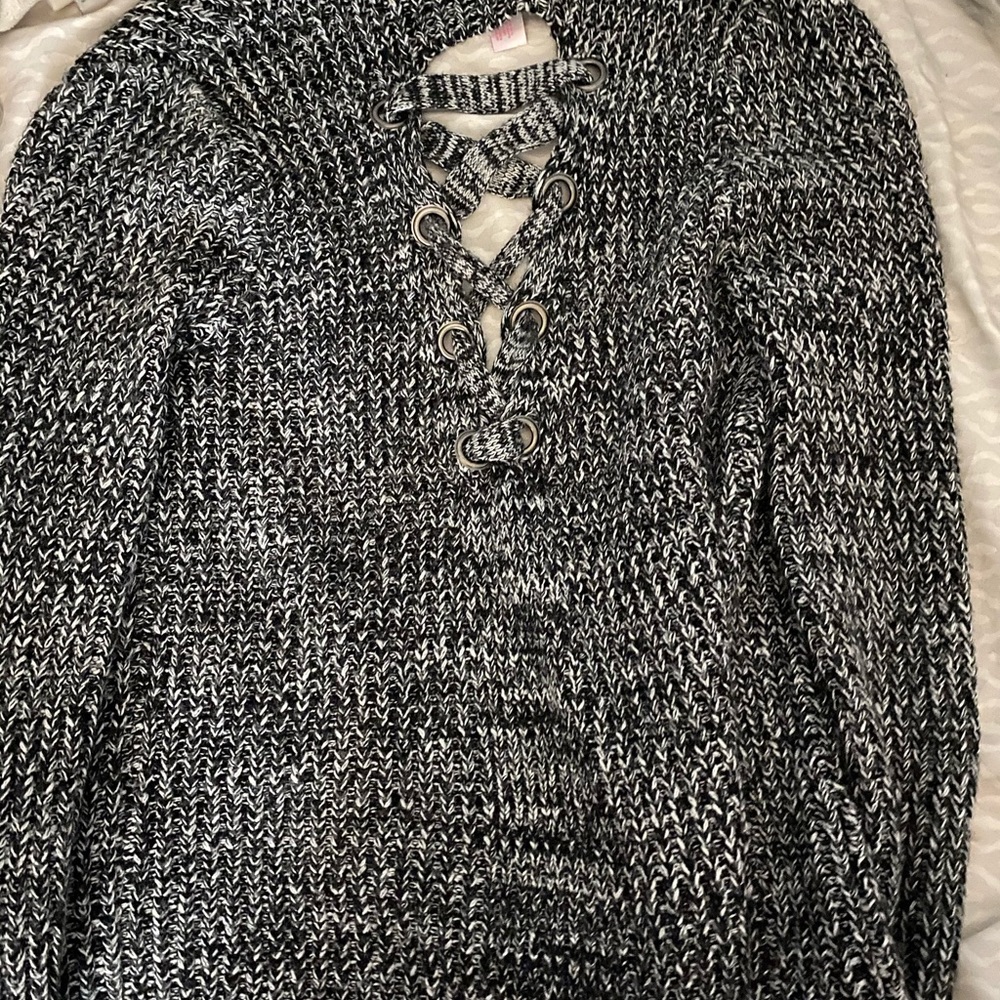 black cardigan